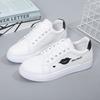 Spring New Fashion White Shoes Female Students Lace up round Toe Color Matching Casual Sports Skate Shoes  Wholesale