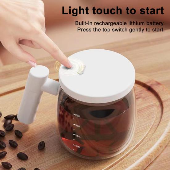 Electric Mug USB Automatic Stirring Coffee Stirring Rechargeable Easy to Clean