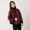 Genuine Leather Jacket for Women Spring and Autumn New Style Short Oil Waxed Cowhide Loose Small Leather Jacket Coat Fashionable and Versatile