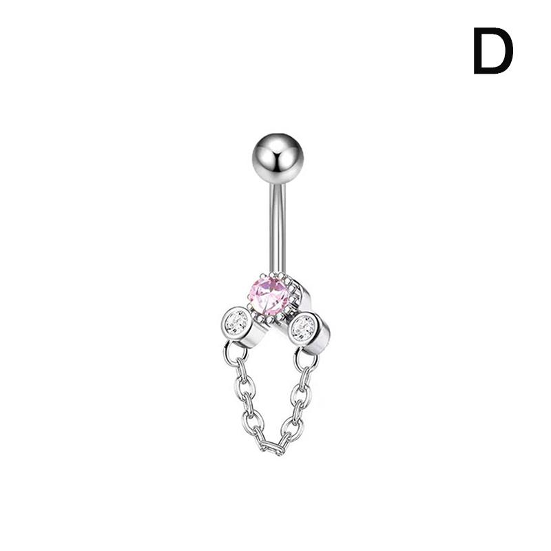 Zirkon Herz Bauchnabel Nagel Piercing Gefälschte Bauchnabel Ring Körper Schmuck Für Frauen
