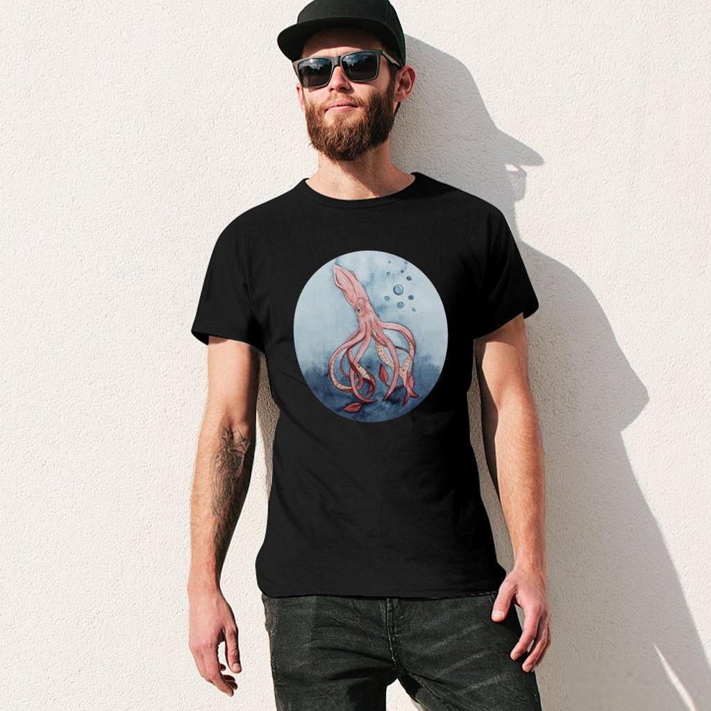 giant squid T-Shirt man t shirt oversized t shirt plus sizes t shirts for men graphic