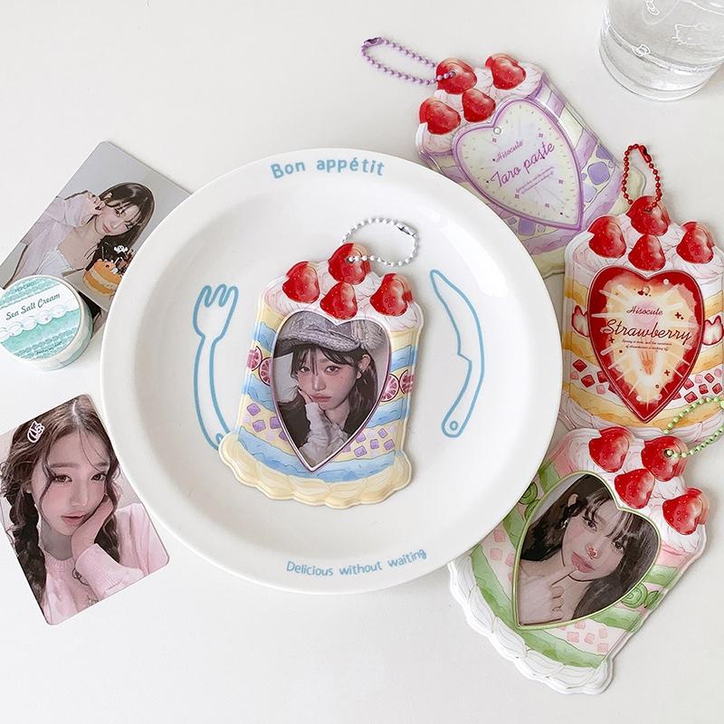 Portafoto Kpop Portachiavi da Appendere per Borsa Portacarte INS Custodie Protettive per Foto Raccoglitore per Fotocard di Idol