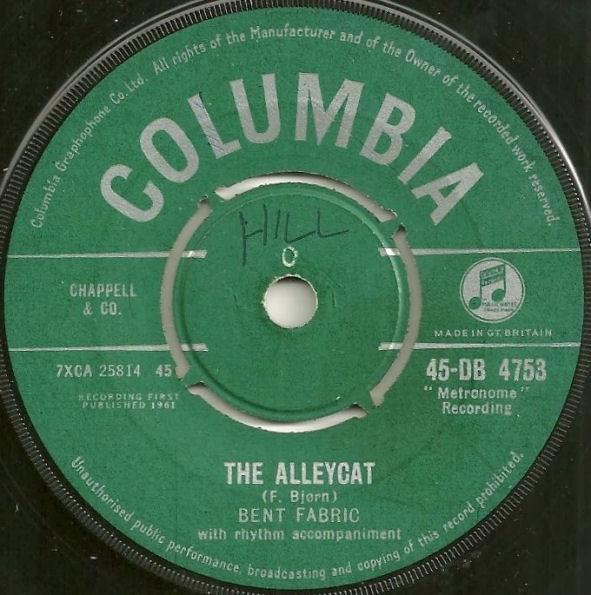 

7inch Record BENT FABRIC The Alleycat 45DB4753 Columbia 1961 UK Pop Used