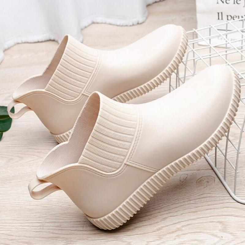New ArrivalS Open Run Women S Waterproof Ankle Rain bootS Short Pvc