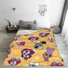 La Coperta Cartoon A-Amazing D-Digital C-Circus Pomni Jax Anime Flanella Divertente Calda Coperta Plaid per Tessili per la Casa Decorazione Auto