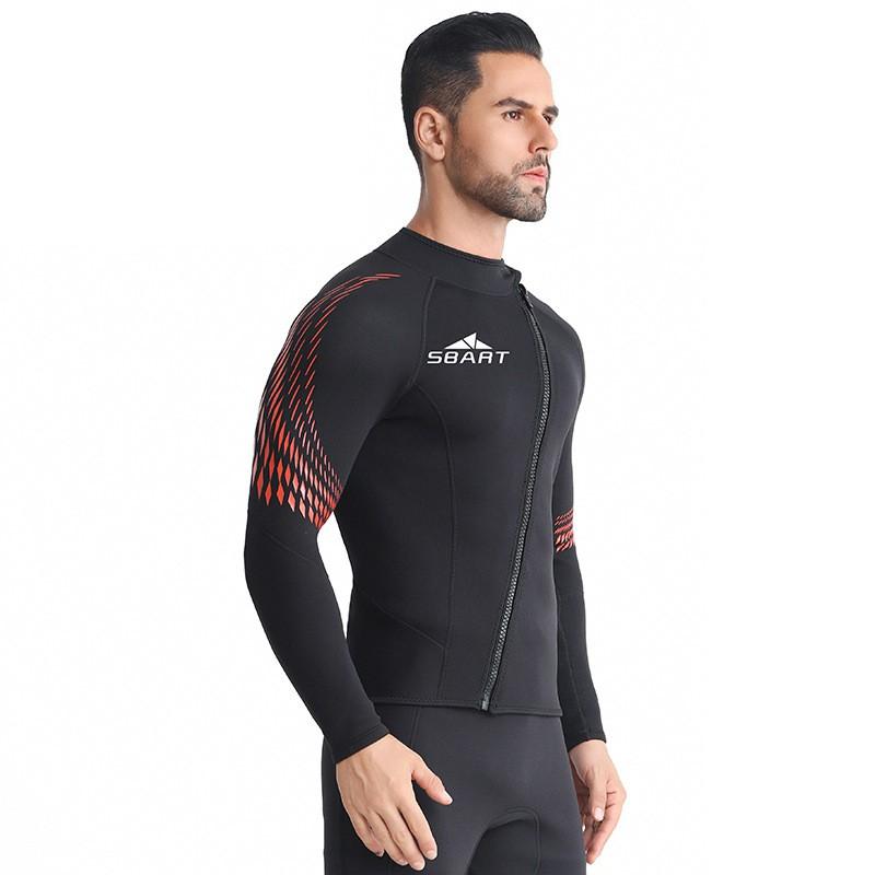 3mm Neoprene Wetsuit Separates Long Sleeve Pants UV Protection Dive Surf Snorkel Gear Men Women