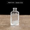 Retro Embossed Transparent Glass Vase: French-Inspired Luxury Home Decor for Living Room