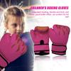 2pcs Kids Boxing Gloves PU Leather MMA Fighting Gloves Punching Bag Kickboxing Thai Gloves Professional for Kids Child Training