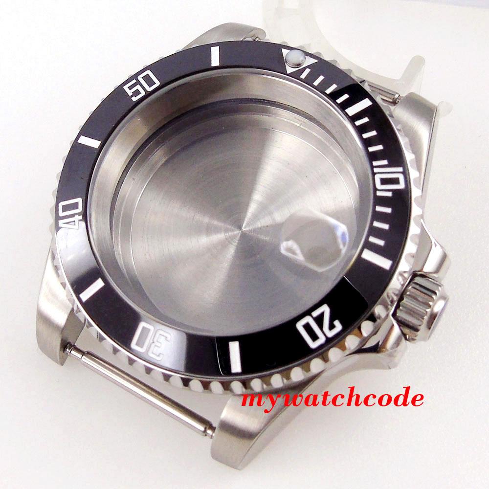 

40 мм водонепроницаемый NH34 NH35 NH36 корпус часов стальная часть часов для SKX часовщик 120щелчков безель 200M