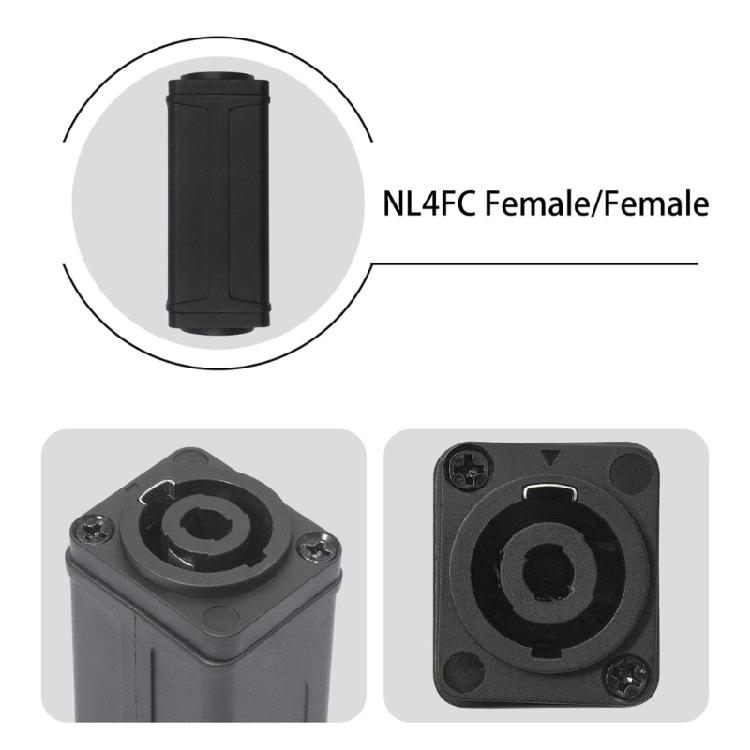 NL4FC 4Pin Female To Female Auditory Coupler Adapter Secure NL4MM For Professional Speakers And Amplifier Connection