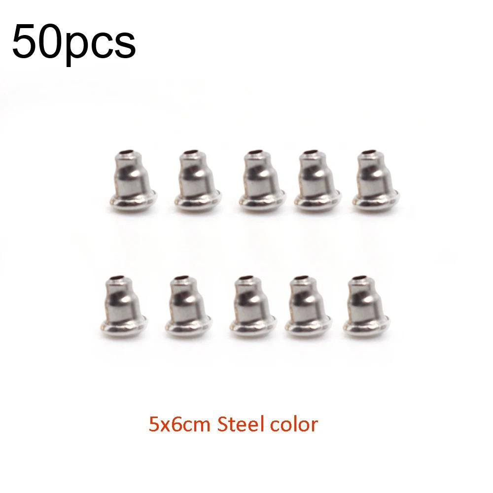 50pcs-1000pcs Soft Silicone Rubber Earring Back Stopper for Stud Earrings DIY Earring Findings Accessories Bullet Tube Ear Plugs