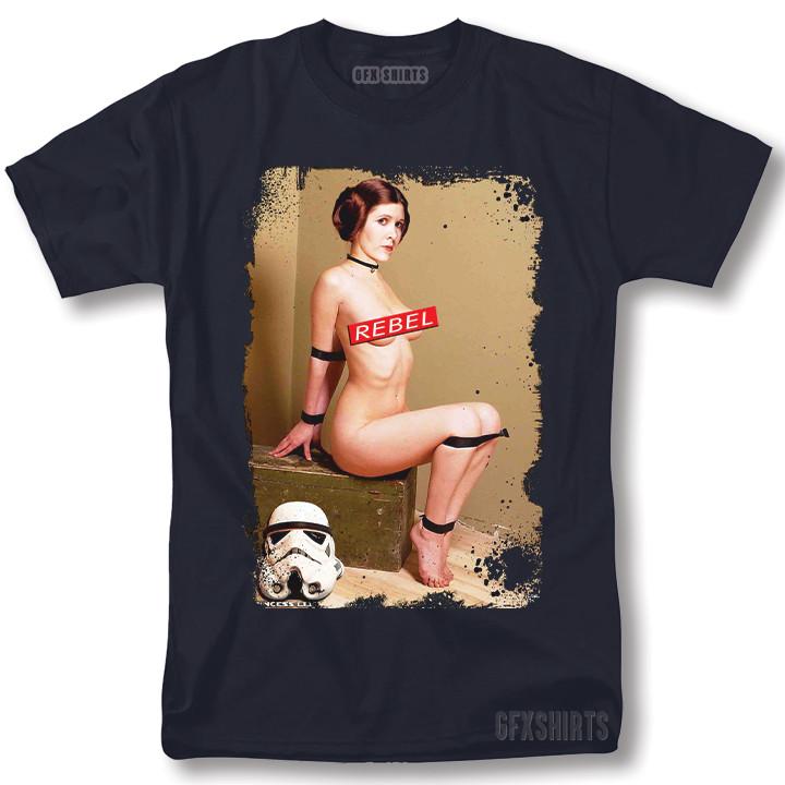 Princess Leia Naughty REBEL Shirt Sexy Star Wars Graphic Design T-shirt XXXL