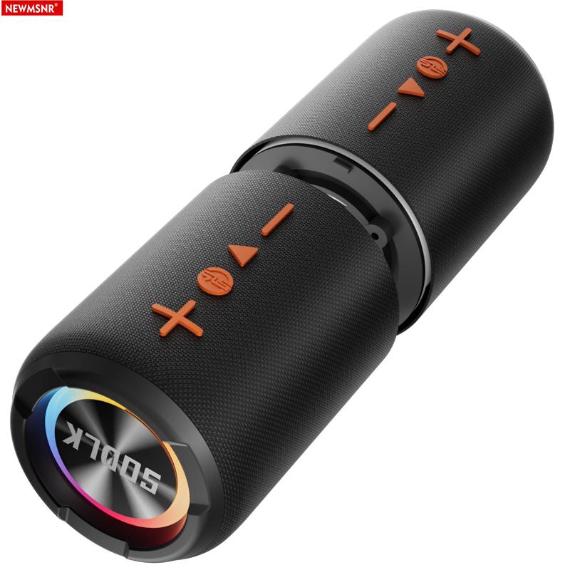 

20 Вт Шокирующий бас Портативная Bluetooth-колонка Эффект RGB-подсветки 9D Объемный звук Беспроводной сабвуфер Бумбокс Для дома Улицы Караоке