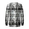 Women's Casual Fashion  Print Long Sleeve O-Neck Pullover Top