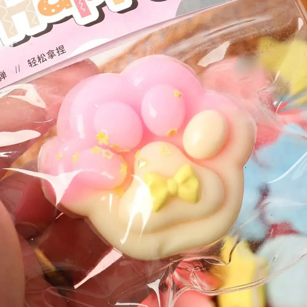 Taba Squishy Toy Mochi Squeeze Cake Toy Cute Cat Foot Antistress Stress Relief Fidget Toy For Adult Kid Slow Rebound Sensory Toy