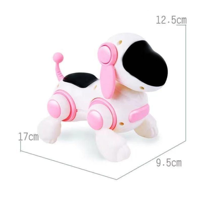 Intelligent Interactive Robot Dog Simulated Walking Light Sound Music Function Electronic Dog Accessories (Without Battery)