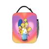 Anime S-Simpsonss Cartoon Product Insulated Lunch Bags For School Food Box Leakproof Cooler Thermal Lunch Boxes