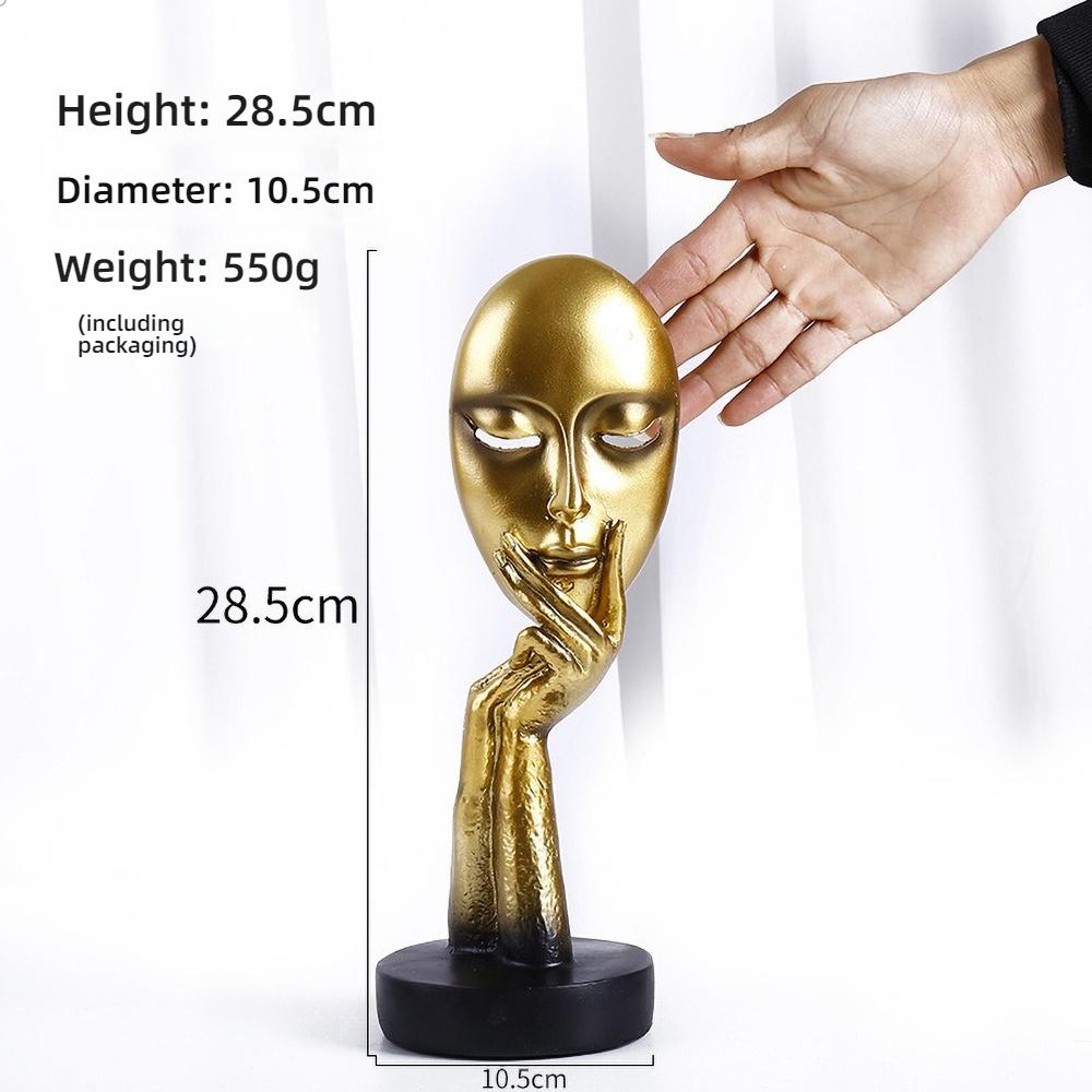 

Abstract Female Face Sculpture - Modern Resin Wall Art for Living Room, Women s Bedroom Decor Minimalist Ornament