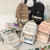 School bag high school girls school bag new nylon university computer backpack junior high school student travel college wind backpack