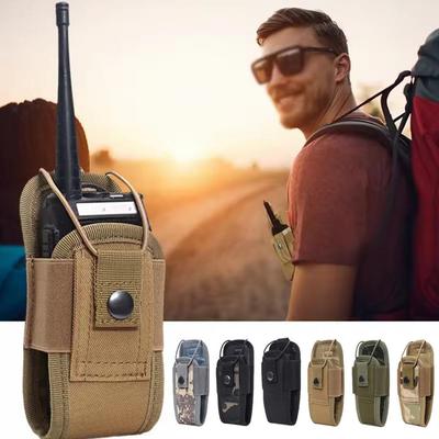 Tactical Walkie-Talkie Bag Radio Case Intercom Universal Pouch for Duty Belt Radio Holster Tactical Hunting Camping Adventure