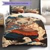 Juego de Cama con Estampado de Anime Colcha Funda de Colcha Funda de Almohada Decoración del Hogar Regalo de Cumpleaños (1 * funda nórdica + 2 * fundas de almohada, sin núcleo)