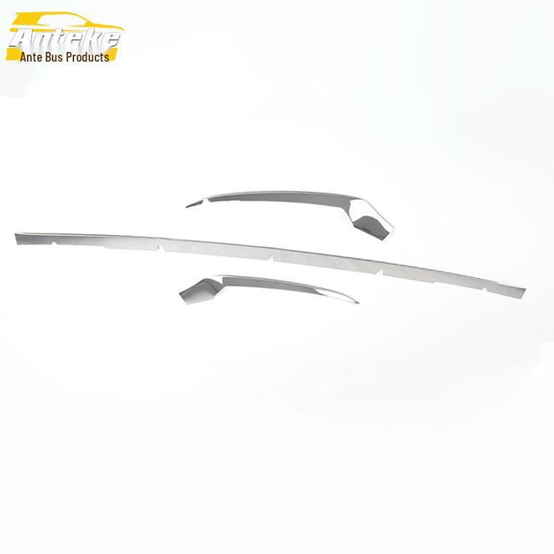 Decorative Front Bumper Trim for 2022 Fengguang 580: Front Lip, Center Grille Bright Strip Sticker
