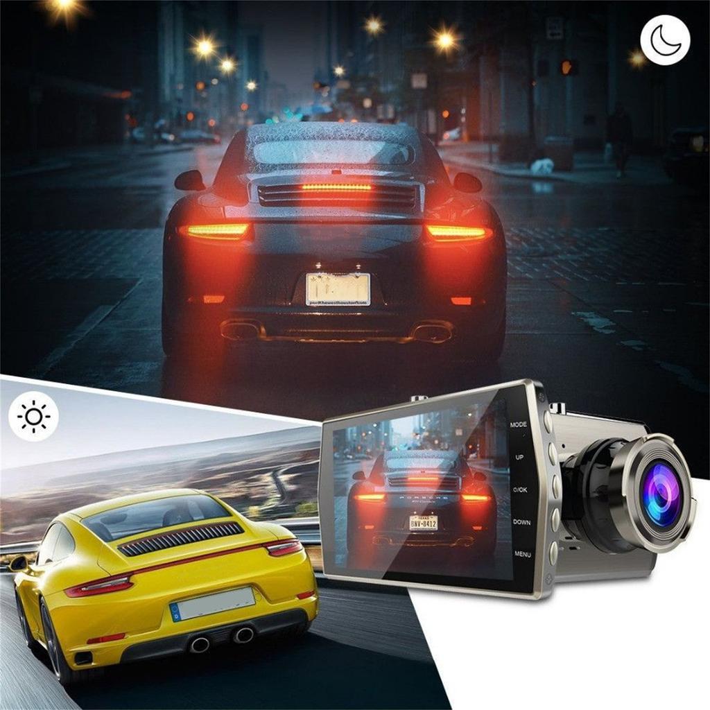 Car Recorder Car DVR Driving Recorder Lens Car Car Recorder 1080P Mode HD Recording