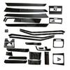1 Set LHD Car Interior DIY Sticker Decal Dashboard Gear Shift Panel Cover Trim Fit for Mercedes Benz E Class W212 2009-2013