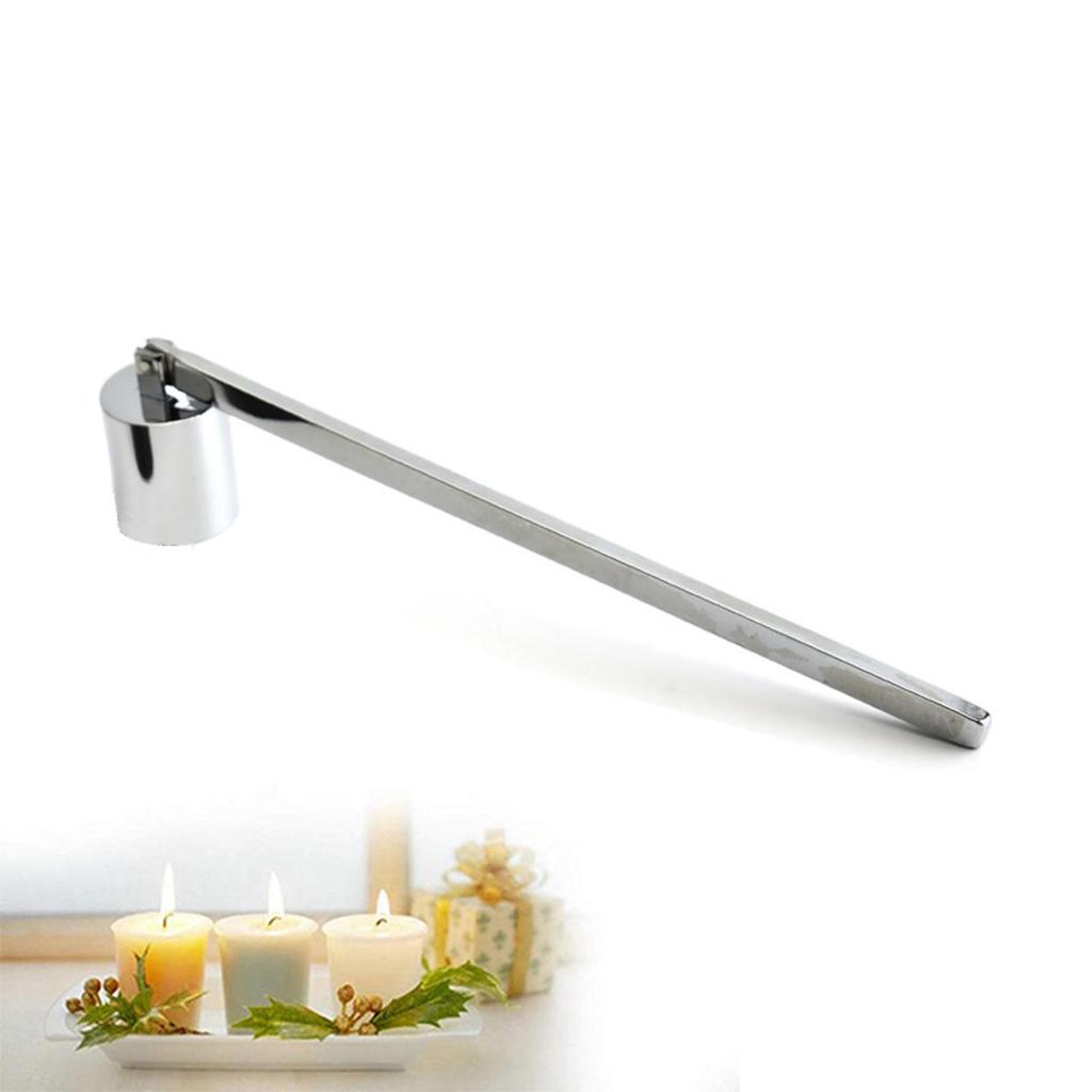 1 Stück Kerzenabdeckung Glockenförmig Langer Griff Kerzenhalter Edelstahl Kerzenlöscher Wohnaccessoires Dekoration