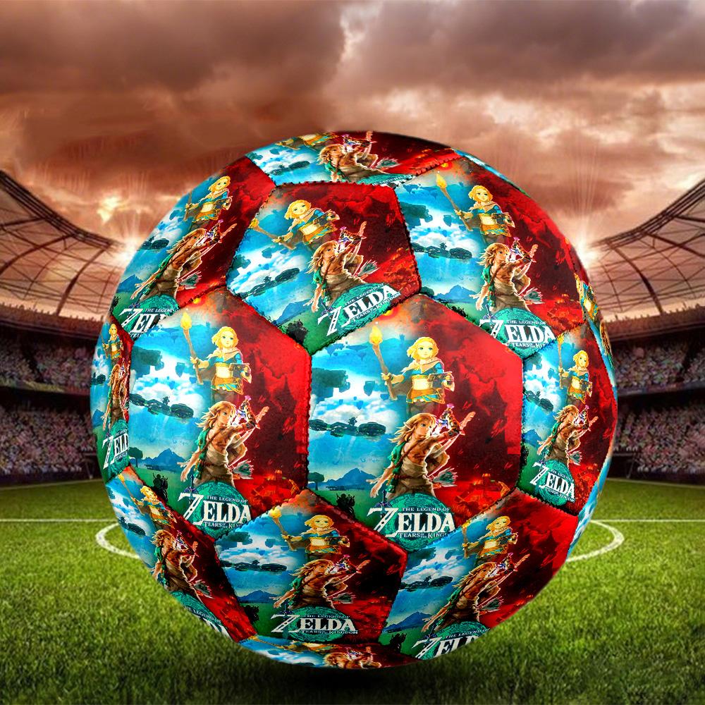 The Legend of Zelda Print Size 5 Soccer Ball, Standard Match Football for Sports Game and Team Practice, Ideal Gift for Soccer Fans