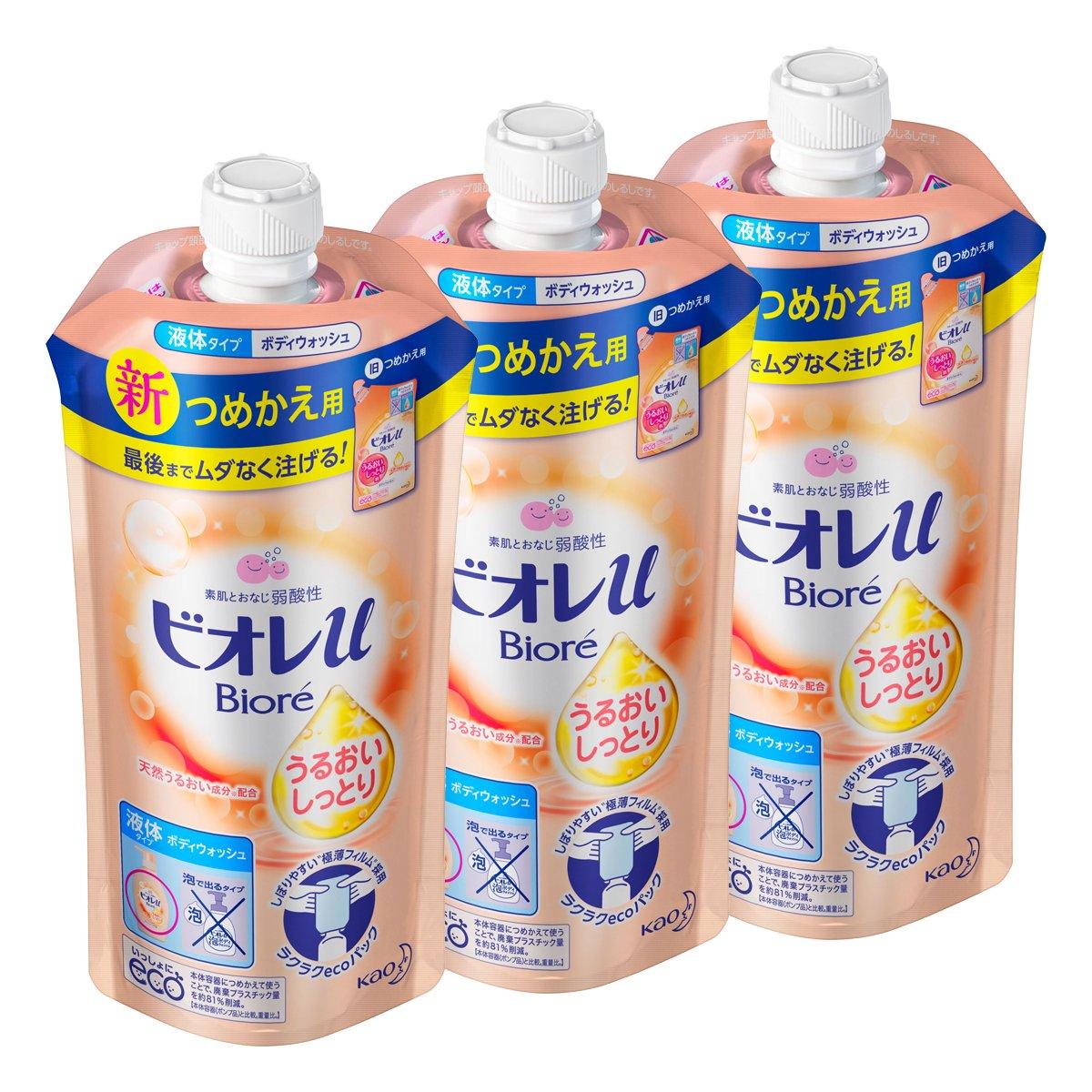 Biore u Moisturizing Skin Refill 340ml x 3