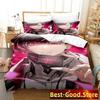 3D Ver Vermillion NIJISANJI EN Bedding Set Duvet Cover Bed Set Quilt Cover Pillowcase Comforter King Queen Size Boys Adult