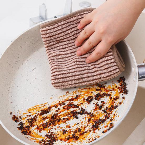 10/20Pcs Dishcloths Superfine Fiber Quick-drying Cleaning Towels Reusable Versatile Water Absorbent Dish Towels