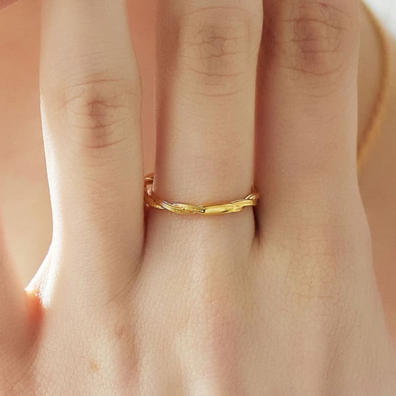 ENOUGHLIP Trendy Sterling Silver Ring