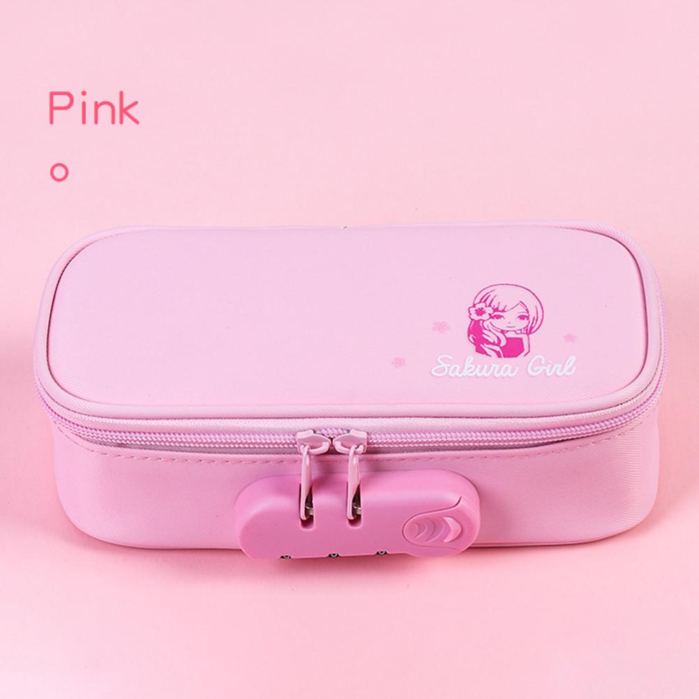 Estuche de Lápices con Cerradura de Gran Capacidad Estuche de Lápices Antirrobo Estuche de Lápices Escolar