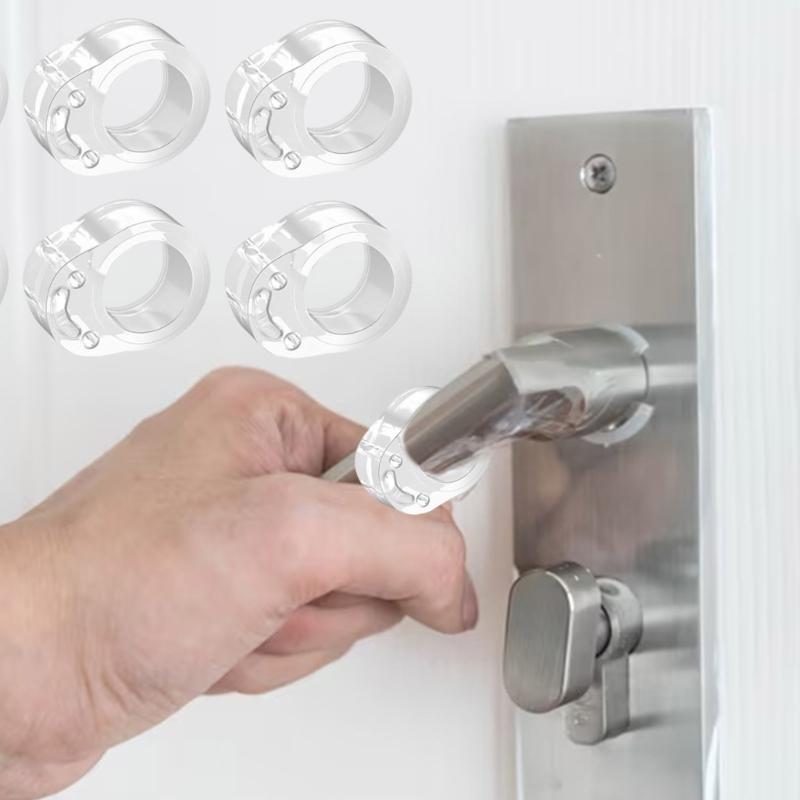 Clear Transparents Door Stoppers Childs Safe Adhesive Stoppers Reusable Door Stoppers for Various Room