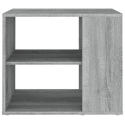 Side Table Gray Sonoma 60x30x50 Cm Particleboard