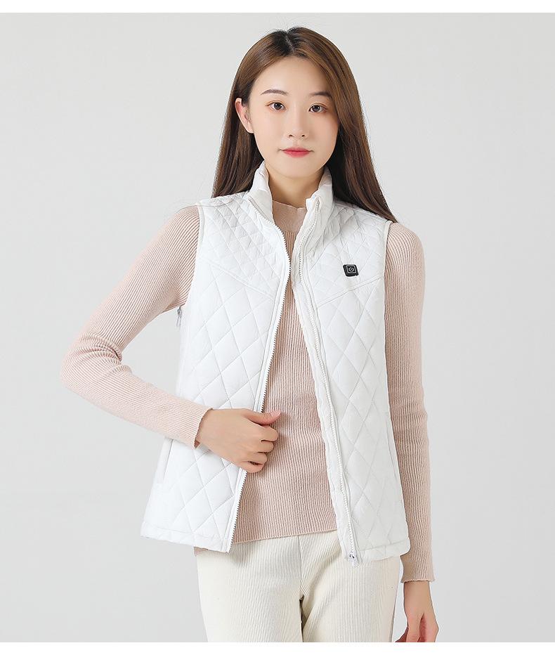 USB-Charged Smart Heating Vest with Adjustable Size for Men & Women - Dual Control, Nine-Zone Winter Warmth