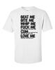 JOAN JETT BEAT ME F*CK ME WHIP ME 1970ER KLASSIKER BLONDIE T-T-Shirt TEE LP