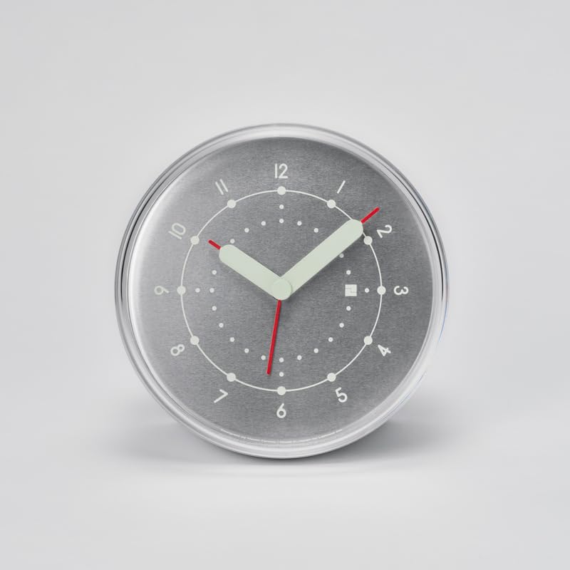 Lemnos Alarm Clock, Analog, Ento Aluminum, Luminous, ENTO NTL25-02 AL Lemnos