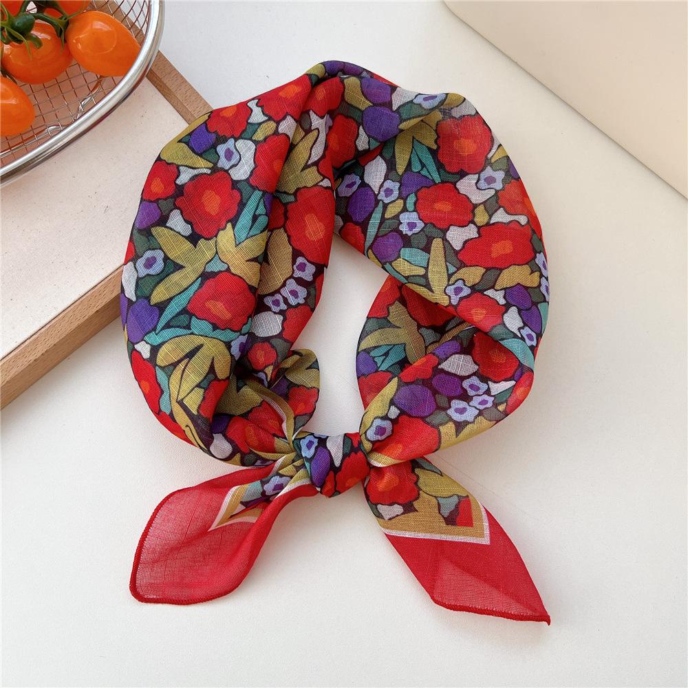 55cm Hair Scarf Cotton Square Scarf Hairband Headband Hairscarf Headscarf Turban Shawl Wrap Bandanas