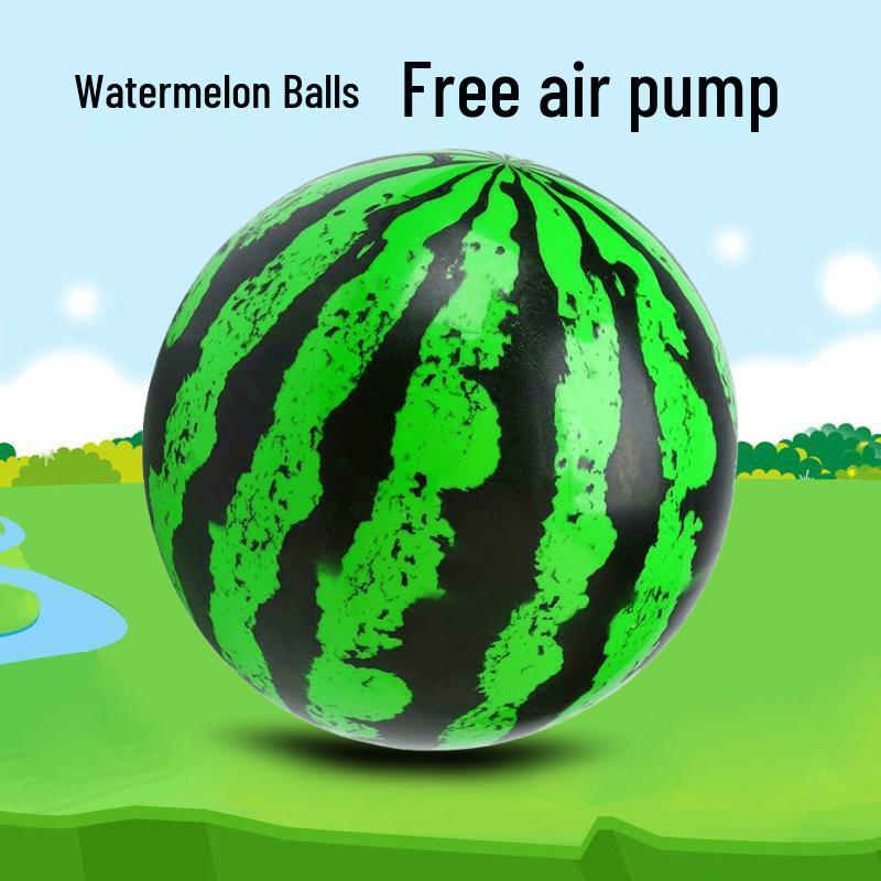 Colorful Elastic Rubber Balls for Kids - Watermelon, Football, Basketball Themes - Ideal for Kindergarten Playtime