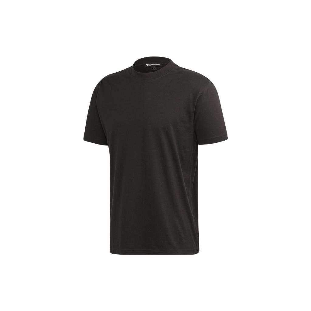 Y-3 T-Shirts Men's Black Crew Neck Moderate Straight Fit GD5061-