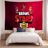Brawl Stars (14) Meno kūrinio sieninis gobelenas namų miegamojo svetainės dekoravimui Puiki dovanos idėja