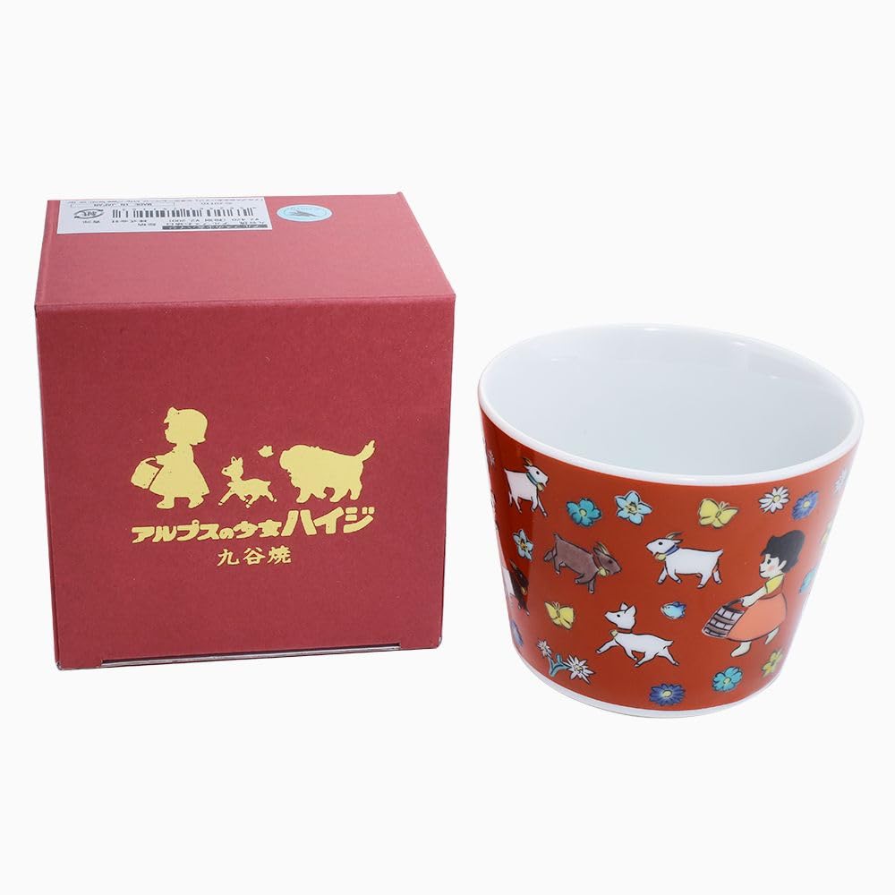 Made In Japan Kutani Ware Girl of the Tableware Colored Free Gift Pattern Heidi, Alps/Heidi Pottery/Tableware/Japanese Cup/Cup/Cup