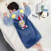 Children's Ultraman Flannel Bathrobe - Thick Winter Pajamas for Boys and Girls