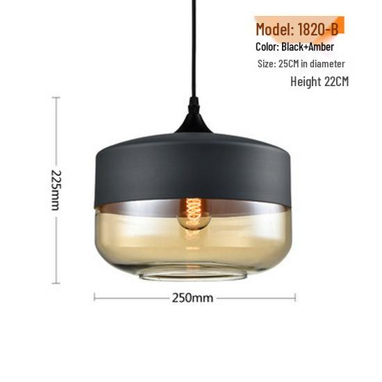 Modern Minimalist Nordic Pendant Light - Glass Lamp for Restaurant, Bar, Living Room, Bedroom, or Store