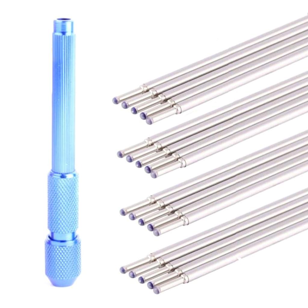 Caneta marcadora de pele para tatuagem, núcleos de caneta de marcação para microblading, acessório de recarga, caneta de desenho para pintura de tatuagem à prova d'água, substituição