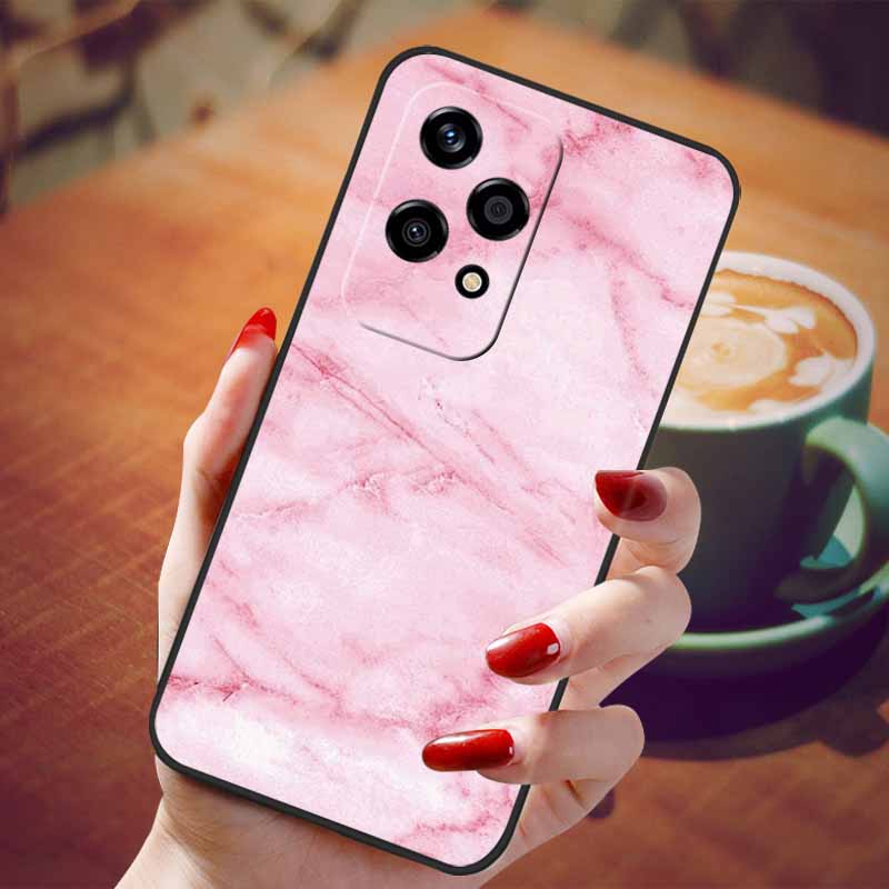 For Honor 200 Lite Case Soft Silicone Fashion Marble TPU Phone Cases for Honor200 Lite 200Lite Cover Capa 6.7'' Shockproof Shell