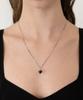 Tatiana (Silver 925) Acorn Stone Pendant Necklace Nz2523 Onyx